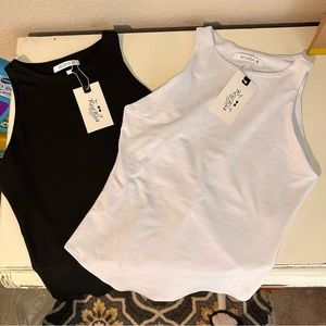 NWT- Reoria Bodysuits- Size small (one black, one white)